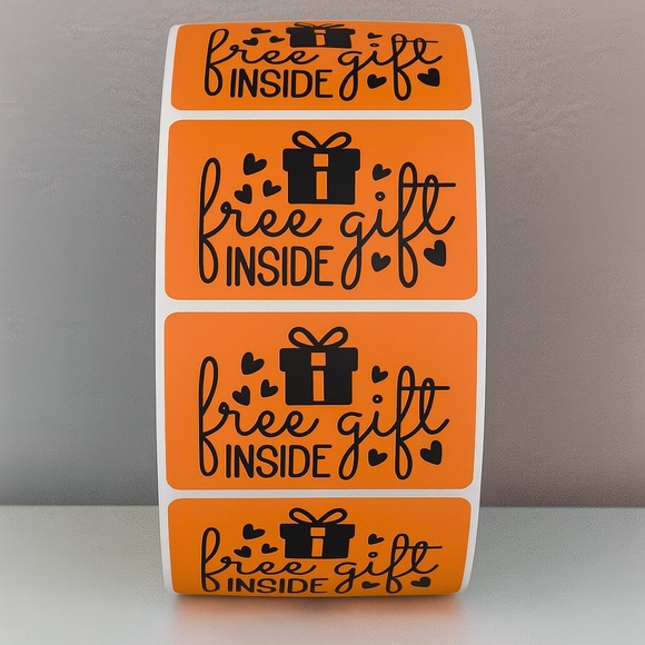 Free Gift Inside Stickers – Cute Labels for Packaging and Small Business - Picture 9 of 11